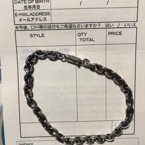 クロムハーツ ブレスレット アクセサリー シルバー CHROME HEARTS 8インチの画像7