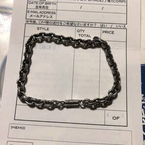 クロムハーツ ブレスレット アクセサリー シルバー CHROME HEARTS 8インチの画像2