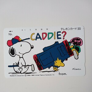 SNOOPY Snoopy telephone card telephone card unused 