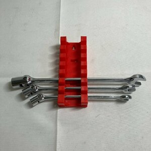 【中古品】『4-062』Snap-on スナップオン フレックスボックスコンビネーションレンチ 3本まとめ スタンド付