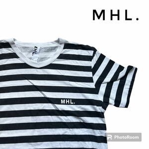 MHL.｜エムエイチエルMARGARET HOWELLボーダーカットソー 半袖