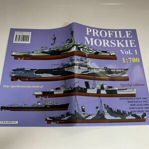 PROFILE MORSKIE Vol.1 プロファイルモルスキエ1/700 HMS RESOLUTION、EAGLE、AJAX、NAIAD、ORIBI掲載【ポーランド製中古本】の画像2