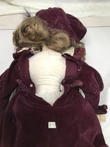 Z100 オオイケ 美人西洋人形 抱き人形 スリープアイ アンティークドール 昭和レトロ OIKE ドレス ソフビ ビスクドール　約60cm 4b_画像8