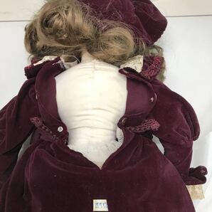Z100 オオイケ 美人西洋人形 抱き人形 スリープアイ アンティークドール 昭和レトロ OIKE ドレス ソフビ ビスクドール 約60cm 4bの画像8