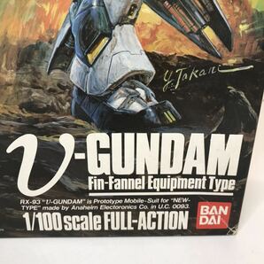 E80 BANDAI プラモデル V-GUNDAM 逆襲のシャア 1/100 scale FULL-ACTION Fin-Fannel Equipment Type 未組立 バンダイ ガンプラ 4cの画像2