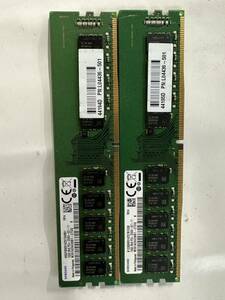 Samsung 16GB 2枚セット *2Rx8 PC4-2666V-EE1-11 DDR4 UDIMM 32GB(16GB x2)