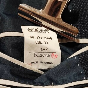 美品 L スーツカンパニー サマージャケット SUITS COMPANY テーラードジャケット パイピング リネン 紺 メンズ 大きいサイズ アンコン 春夏の画像9