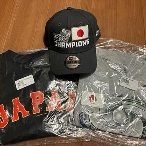 侍ジャパン 2023 WBC 優勝記念キャップ、Tシャツ、大谷翔平Tシャツ　MLB公式サイト購入　正規品