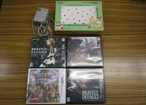 #w9[.60] nintendo Nintendo 3DS LL jump .. Animal Crossing pack Monstar Hunter 4 Brave Lee Second other body soft summarize 