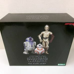 #s53【梱100】コトブキヤ ARTFX+ 1/10 スター・ウォーズ R2-D2 & C-3PO with BB-8 未開封の画像1
