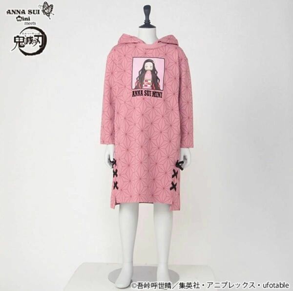 美品　ANNA SUI ミニ　禰豆子　ワンピース　130