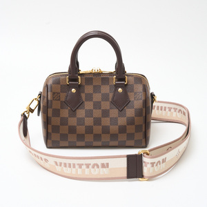 LOUIS VUITTON ルイヴィトン スピーディ・バンドリエール 20 N40489 ハンド ショルダー ミニボストンバッグ ダミエ×レザー ブラウン