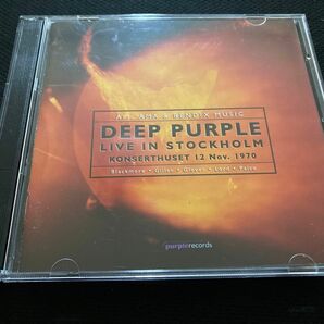 DEEP PURPLE / LIVE IN STOCKHOLM 1970