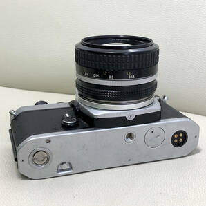 Nikon ニコン EF フィルム 一眼レフ カメラ シルバー ボディ NIKKOR Ai-S 50mm f1.4 単焦点 レンズ セット ジャンク レトロ 撮影 機材 1772の画像5