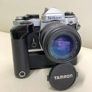 Nikon ニコン FE フィルム 一眼レフ カメラ TAMRON タムロン 28-70mm f3.5-4.5 ズーム レンズ モータードライブ セット ジャンク 1773の画像1