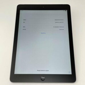 950【動作確認済・制限○ 白ロム】 iPad Air 16GB au スペースグレイの画像1