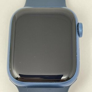 K222【ジャンク品】 Apple Watch Series7 GPS + Cellular 41mm ブルーアルミニウムケース スポーツバンド バッテリー91％の画像2