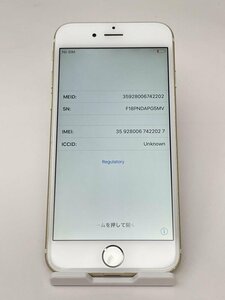 F7【ジャンク品】 iPhone6 64GB au ゴールド