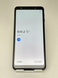 U364【美品・制限○　白ロム】 Galaxy A7 SM-750C 楽天モバイル SIMフリー ブラック