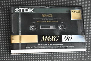 カセットテープ【TDK : ＭＡ-ＸＧ９０(1990～1991年)・フェルモ輸出タイプ】計１巻（未開封品）