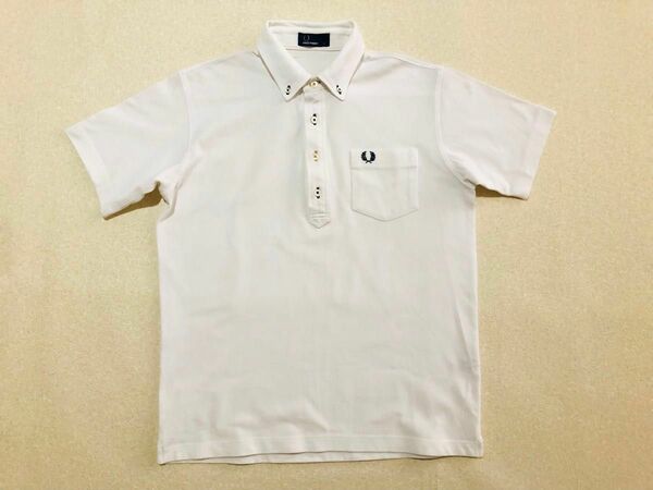 美品　 Lサイズ　FRED PERRY　フレッドペリー　 半袖ポロシャツ　 白