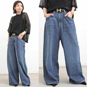 定価45,100円 アパルトモン ドゥーズィエムクラス取り扱い AGOLDE VALERIA JEANS バギー デニム パンツ 25の画像1