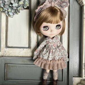 ブライスさんのお洋服 アウトフィット 洋服 Blythe ブライス サイズ outfit リカちゃん　22センチドール 1207 リバティ