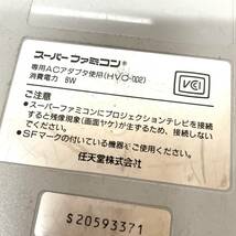 任天堂 ゲーム機 Nintendo スーパーファミコン 本体 HVC-002 コントローラー SUPER JOY CARD カセット 本体通電確認のみ　_画像7