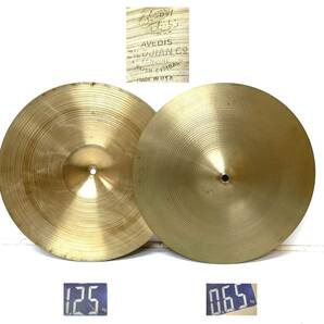 Avedis Zildjian アベディス ジルジャン Bottom New Beat Hi Hat 14''/35CM トップ&ボトム シンバル 打楽器 ドラム 中古現状品の画像1