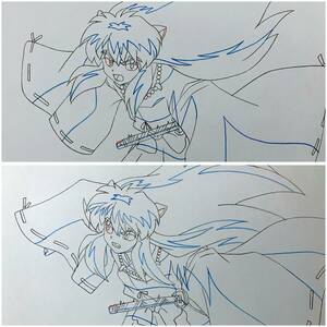  Inu Yasha original picture 7 pieces set | cell picture Cel Genga