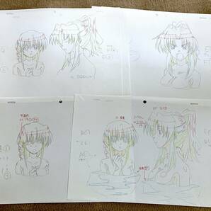 つよきす 原画 6枚セット 良美&エリカ／genga [セル画 Cel]の画像2