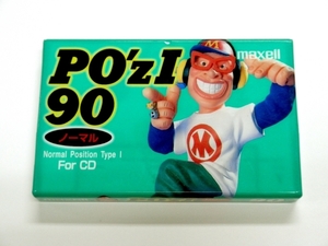 maxell 日立マクセル PO'zI 90 POZ1-90 ノーマルポジション カセットテープ 楽がきタイトル 90分 NORMAL POSITION CASSETTE TAPE 