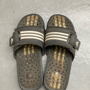 ★中古★アディダス adidas シャワーサンダル 27.5cm 黒 ブラック ユニセックス スポーツ アウトドア テニス ジム ダンスの画像1