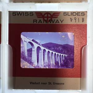 【昔の鉄道写真 ネガ ポジ】スイス国鉄■Vladuct near St.ursanne■星晃 氏 所蔵■P-891B