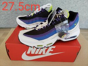 (未使用品)NIKE AIR MAX 95 WHITE/CYBER-BLACK-SIGNAL BLUE 27.5cm スニーカー