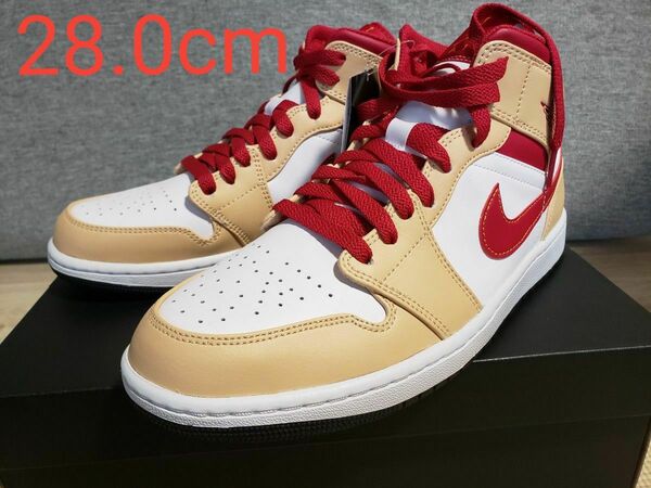 (未使用品)ナイキ エアジョーダン 1 ミッド (554724-201) 28.0cm NIKE AIR JORDAN 1 mid