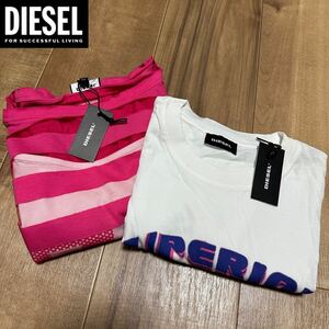 DIESEL キッズ 160-170cm ワケあり 2点 総額28,270円 セット売り 新品 未使用 ★ ディーゼル KID トップス Tシャツ 半袖 23 