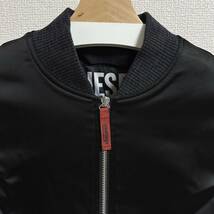 新品 未使用 タグ付き ★定価44,000円 DIESEL ディーゼル レディース Mサイズ ジップアップ ジャケット トップス ストレッチ ブラック 08_画像4