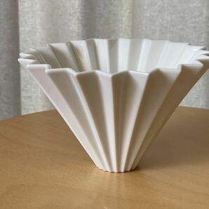 ケーアイ K-ai  ORIGAMI オリガミ ドリッパー ホワイトー 磁器 M（2～4人用） 日本製 DRIPPER 美品の画像4