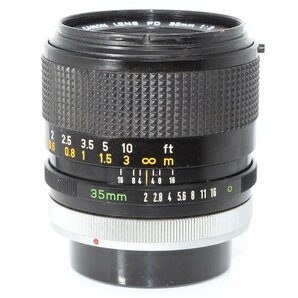 良品 レア Canon FD 35mm f2 S.S.C. SSC (I) I型 前群凹レンズ系 絞り16 ”〇” 広角 単焦点 マニュアル オールドレンズの画像4