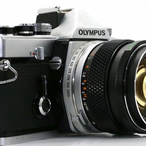 良品 OLYMPUS OM-1 シルバー 一眼レフフィルムカメラ OM-SYSTEM G.ZUIKO AUTO-S 50mm f1.4 標準 単焦点 プライム マニュアルレンズの画像3