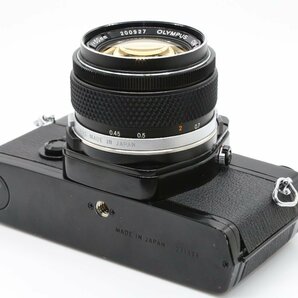 美品 OLYMPUS OM-1 ブラック 一眼レフイルムカメラ OM-SYSTEM G.ZUIKO AUTO-S 50mm f1.4 標準 単焦点 プライム マニュアル オールドレンズの画像7