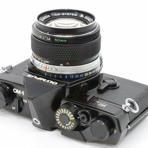 良品 OLYMPUS OM-1 MD ブラック 一眼レフイルムカメラ OM-SYSTEM G.ZUIKO AUTO-S 50mm f1.4 標準 単焦点 プライム マニュアルレンの画像6