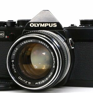 良品 OLYMPUS OM-1 MD ブラック 一眼レフイルムカメラ OM-SYSTEM G.ZUIKO AUTO-S 50mm f1.4 標準 単焦点 プライム マニュアルレンの画像1