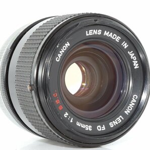 良品 レア Canon FD 35mm f2 S.S.C. SSC (I) I型 前群凹レンズ系 絞り16 ”〇” 広角 単焦点 マニュアル オールドレンズの画像2