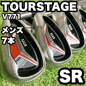 TOURSTAGE ツアーステージ V771 アイアンセット 右 メンズ SR 7本