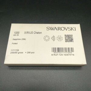 ☆未開封 ヴィンテージ SWAROVSKI スワロフスキー 1088 XIRIUS Chaton シリアスシャトン Sapphire サファイア 206 SS29 石 288個 裸石