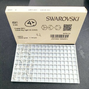 ☆希少 ヴィンテージ SWAROVSKI スワロフスキー 4841 crystal クリスタル 001 6MM 42個 2 gross ラインストーン 裸石