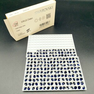 ☆残多 ヴィンテージ SWAROVSKI スワロフスキー ルース 1088 XIRIUS Chaton シリアスシャトン Dark Indigo ダークインディゴ 288 SS29 185