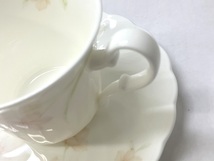 【★即決★】Noritake ノリタケ Bone China ボーンチャイナ カップ & ソーサー 6客 花柄 フラワー_画像3